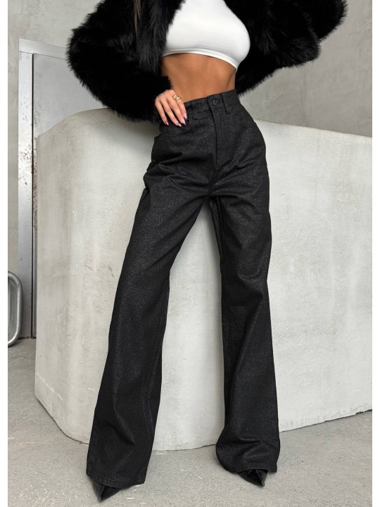 Дамски блестящи дънки Sparkly black Дамски блестящи дънки Sparkly black